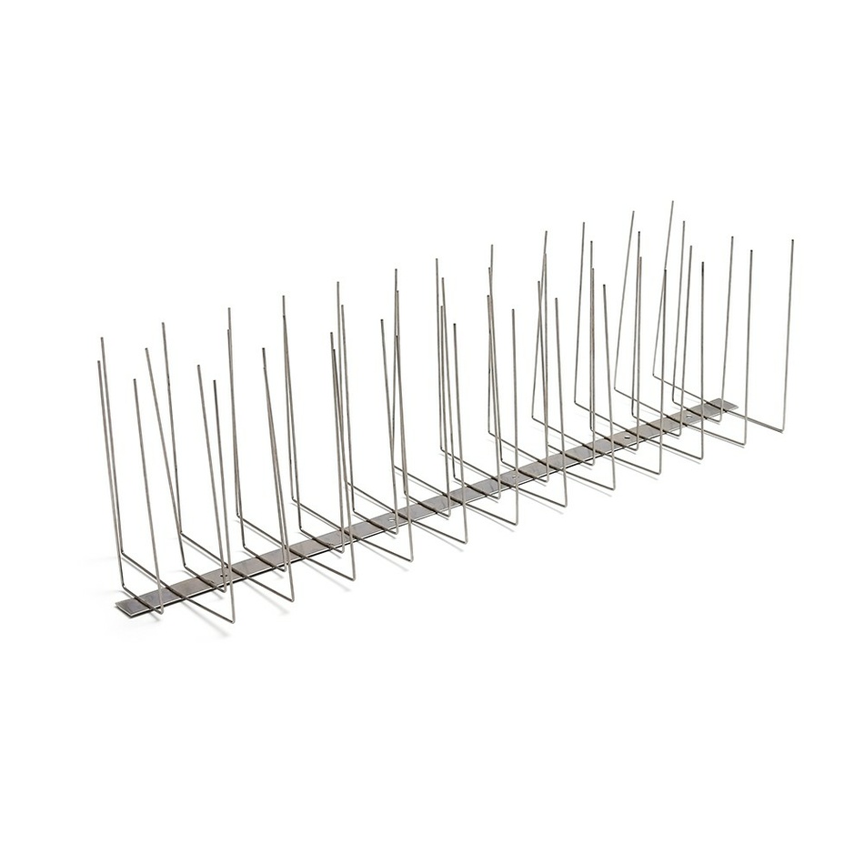 Cuie de protecție pentru păsări din oțel inoxidabil, 50 x 11 cm