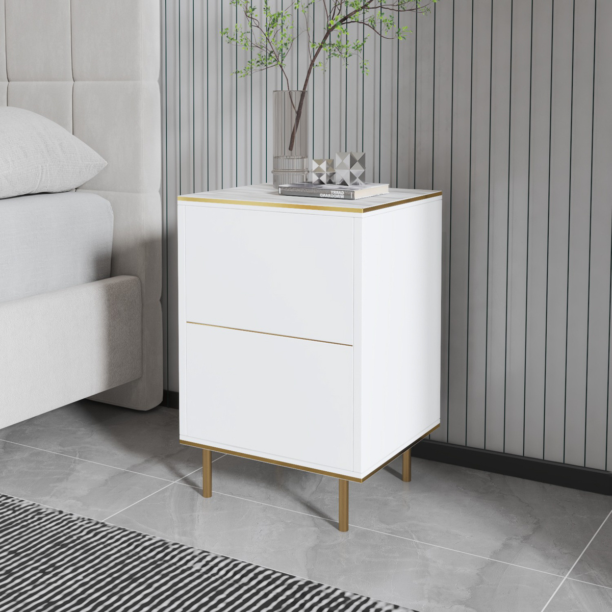 Noční stolek Imaj Marble White - thumb (3)