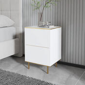 Stolik nocny Imaj Marble White