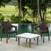 Scaun din ratan Cambridge Dark Brown 61 x 54 x 80cm