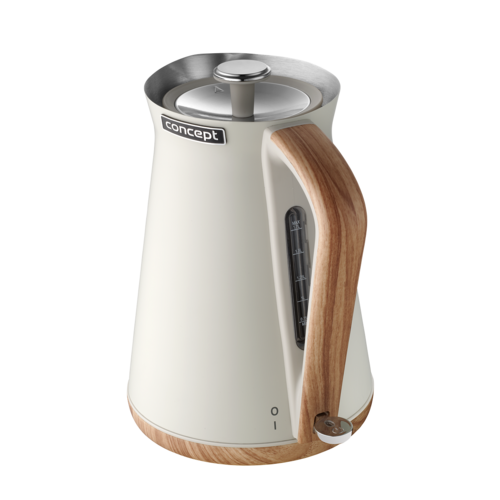 Concept RK3310 czajnik bezprzewodowy nierdzewny Nordic, 1,7 l, beżowy