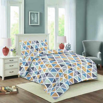 Nela 03 Triangulo pamut ágyneműhuzat, 140 x 200 cm, 70 x 90 cm