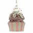 Decorație suspendată Muffin II, poliresină, 7 cm