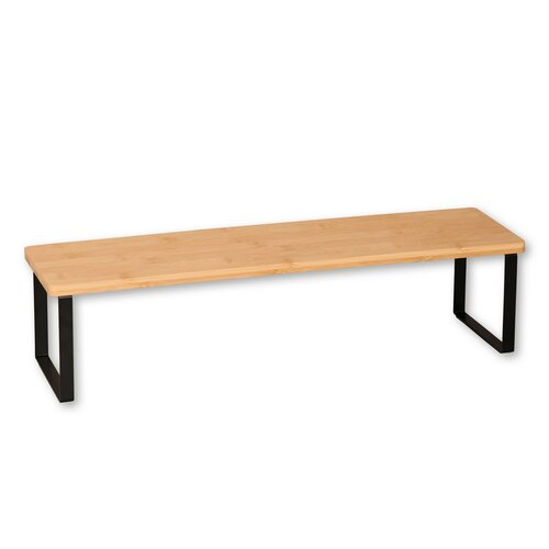 Kesper 58807 Półka kuchenna bambus/metal, 55 x13,5 x 15 cm