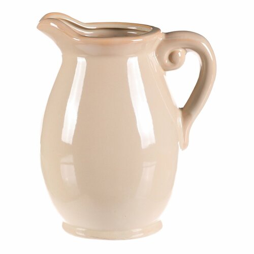 Ваза/глечик кремовий, 15 x 16 x 23 см, середній