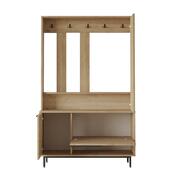 Cuier cu raft pentru pantofi Once Walnut and Oak