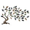 Decor de perete metal copac frunze colorate , 100x 5 x 80 cm
