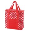 Torba termiczna, czerwona w białę groszki, 20 l