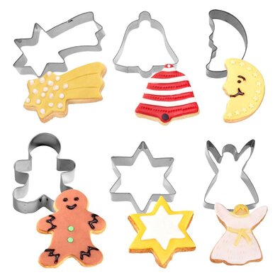 Westmark Set of 6 Christmas cookie cutters