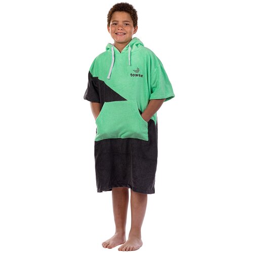 Poncho Teenager surf Double, verde, 60 x 90 cm