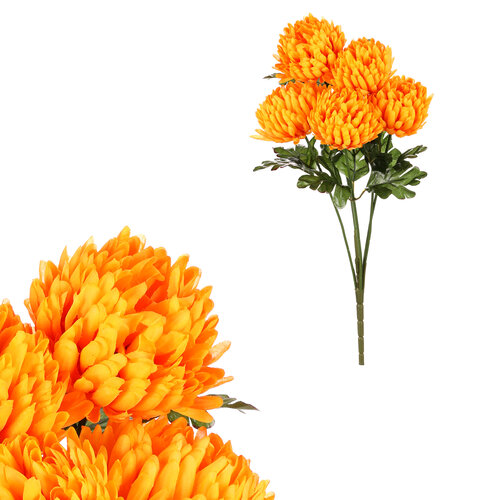 Buchet de crizanteme galbene, 17 x 28 cm,artificiale