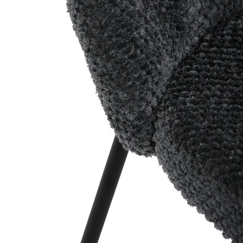 Krzesło do jadalni Bouclé CT-W1077 GREY2, ciemnoszary