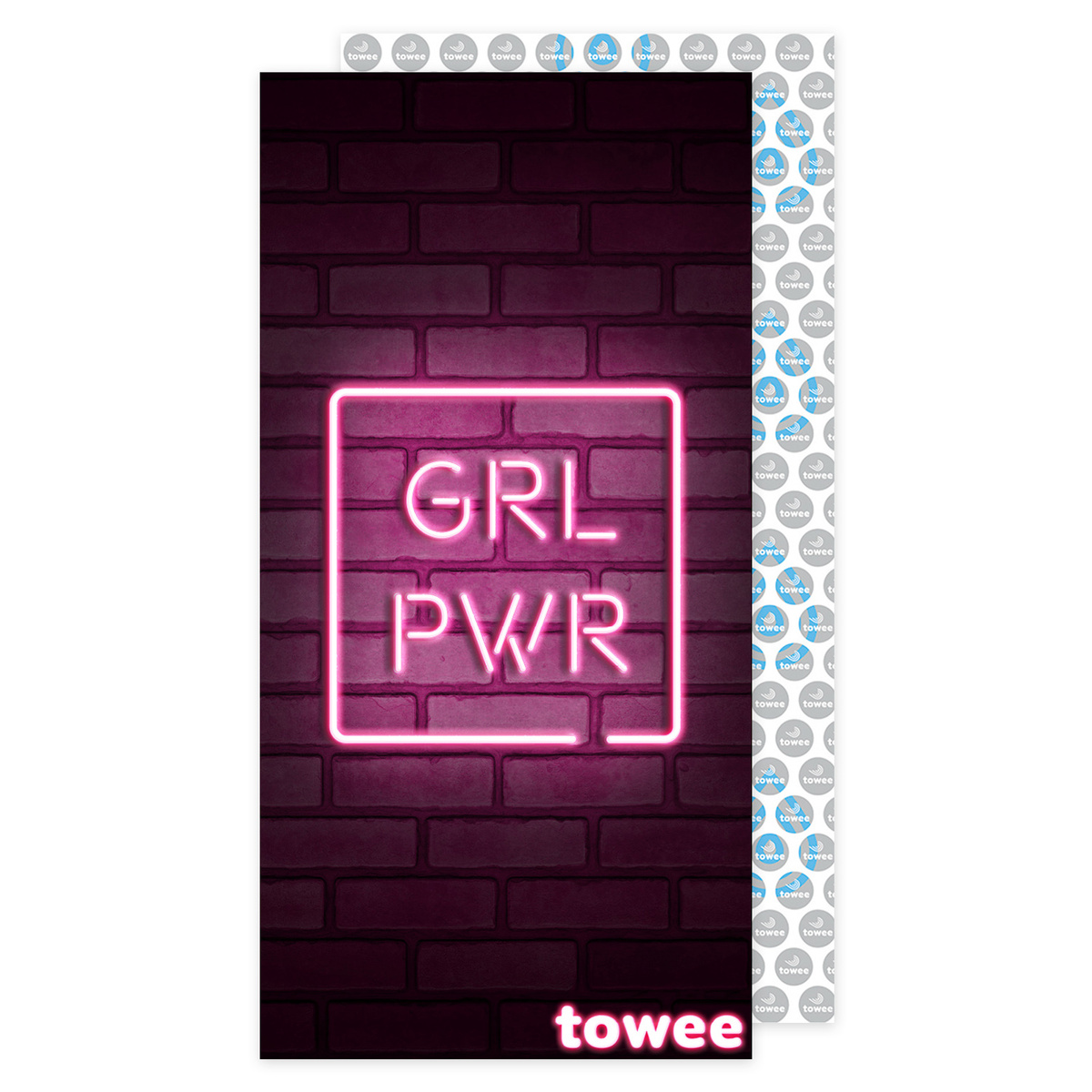 Prosop cu uscare rapidă Towee GIRL PWR, 50 x 100 cm 100