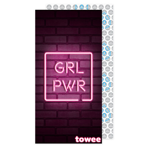 Prosop cu uscare rapidă Towee GIRL PWR, 50 x 100 cm