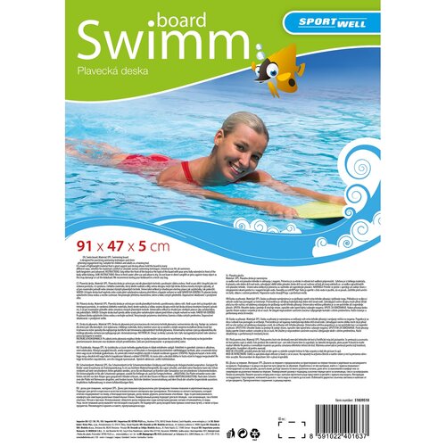 Sportwell Schwimmbrett, 91 x 47 x 5 cm