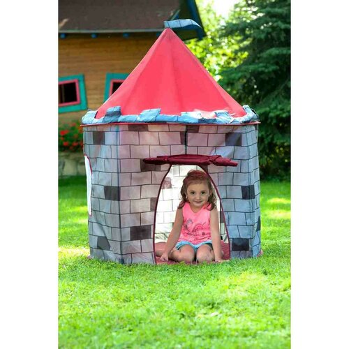 Cort pentru copii Baby Mix Castel gri, 105 x 125 cm
