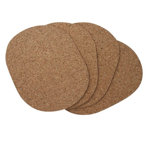 Kork-Topfmatte oval, 22 x 30 cm, 4er-Set