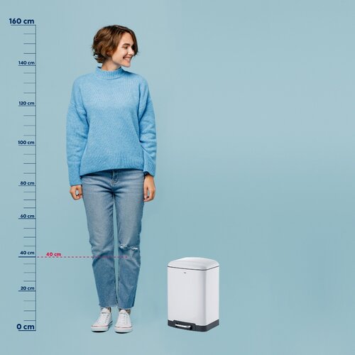 Kela Pedalno smetnjak DAVINO 12 l, bela