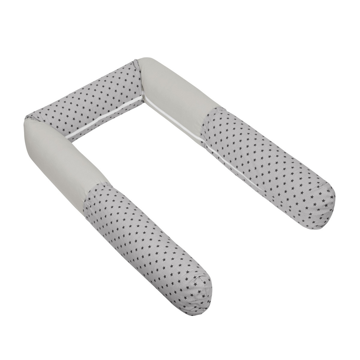Bellatex Crib Mantinet cilindru Stars gri, 240 cm