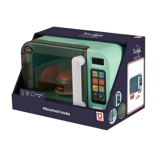 Cuptor cu microunde pentru copii Rappa cu sunet șilumină, 26,5 × 17 × 17 cm