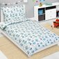 Бавовняна дитяча постільна білизна Bellatex JuniorMouse в чашці синя, 140 x 200 см, 70 x 90 см