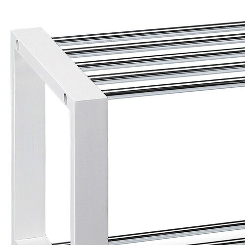 Cipőtartó állvány 2 szintes, fehér, 80 x 30 x 32cm, fehér termék 2. képe