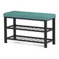 Raft pentru pantofi cu 2 rafturi, verde