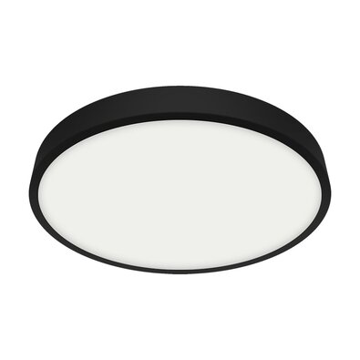 Emithor Stropní LED svítidlo LENYS III. 27021, pr. 19 cm, 18W, IP20/IP44, černá