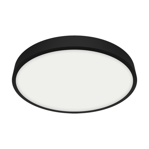 Emithor Stropné LED svietidlo LENYS III. 27021, pr. 19 cm, 18W, IP20/IP44, čierna
