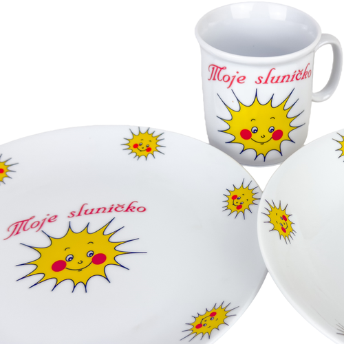 Thun 3-delni otroški jedilni set Sonček