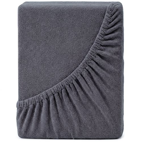 4Home Frottee-Bettlaken Perfect anthrazit, 90 x 200 cm