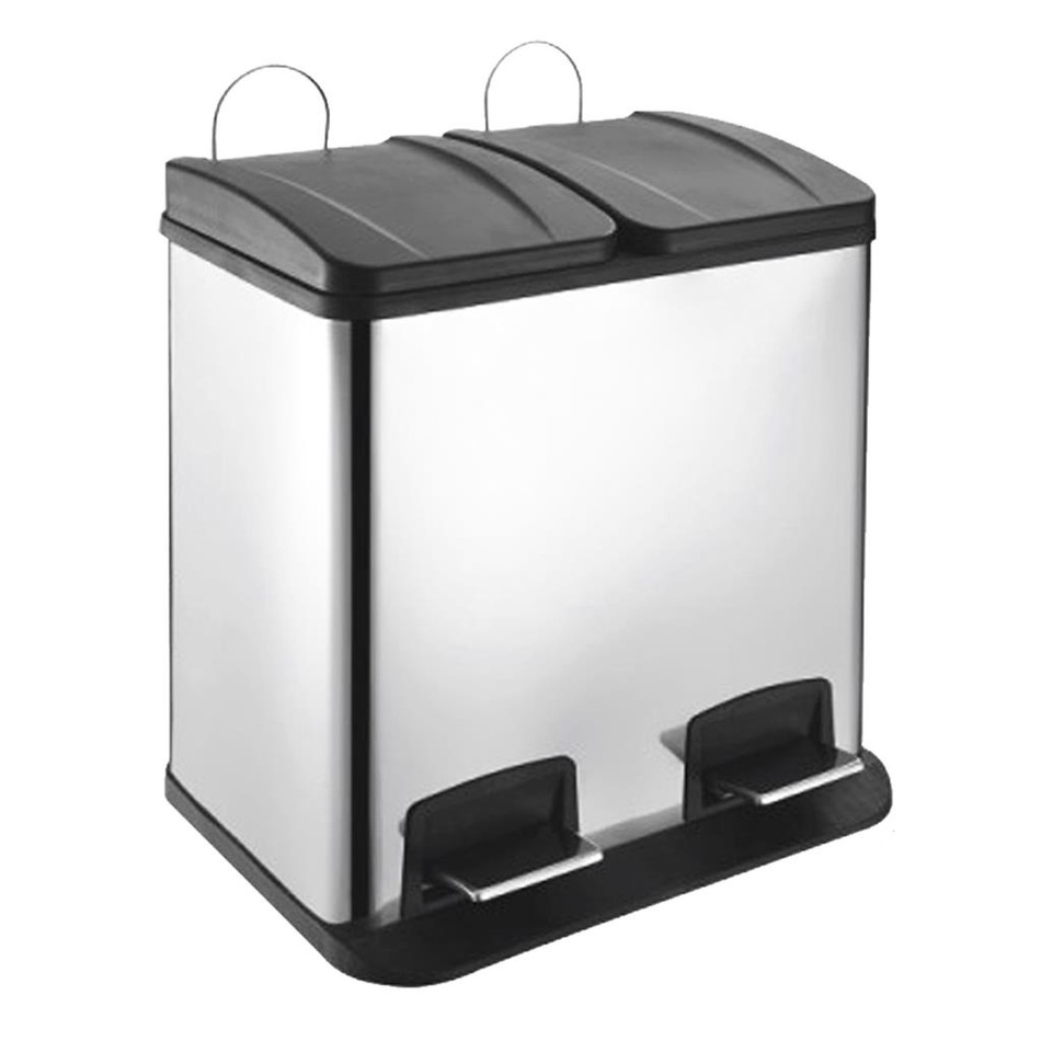 Coș DUO, din inox, 2 x 20l