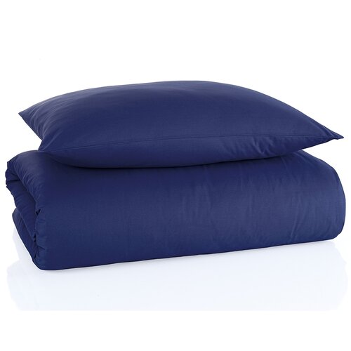 Pościel bawełniana Color niebieski 140 x 200 cm, 70 x 90 cm