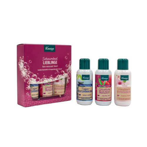 Kneipp Set cadou cu spume de baie Baie fericită, 3 x 100 ml