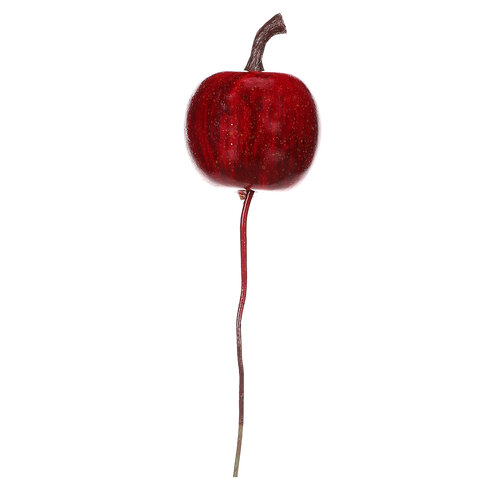 Äpfel am Draht I, rot, 9 Stück