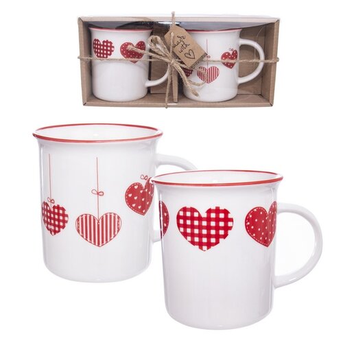 Obrázok Orion Porcelánový hrnček Home Love 0,35 l, 2 ks