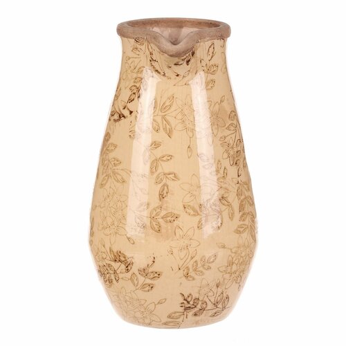 Waza ceramiczna Flores retro, dzbanek, 17 x 22 cm