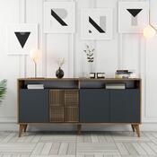 Skříňka Milan Walnut and Anthracite
