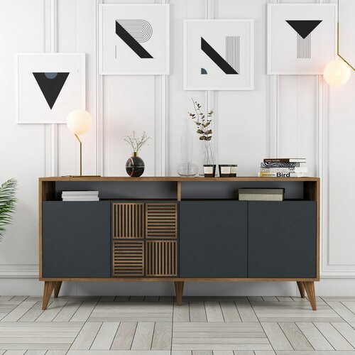Szafka Milan Walnut and Anthracite