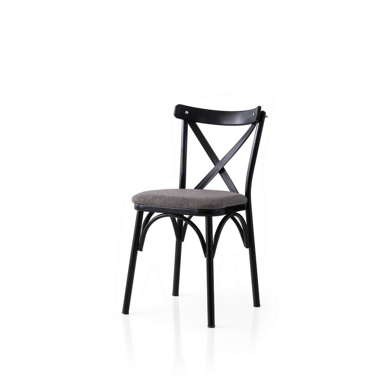 Súprava jedálenských stoličiek Ekol Grey and Black, 2 ks