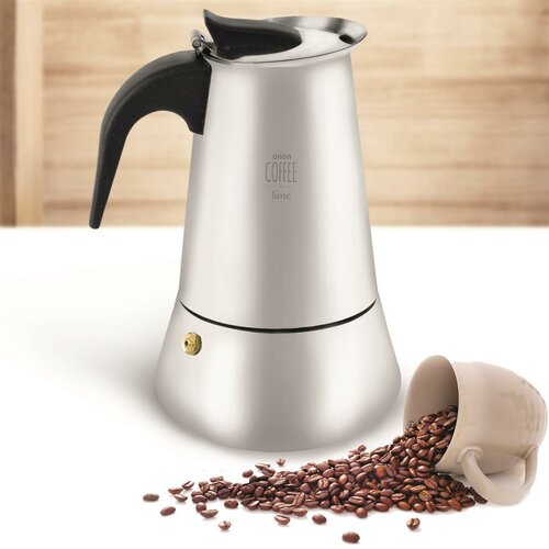 Orion Moka Edelstahl-Kanne, 0,45 l