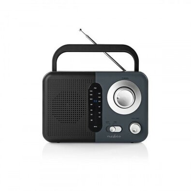 Nedis FM Radio 2,4 W, negru