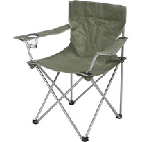 Розкладний кемпінговий стілець Tyrone, зелений, 51 x 81 см