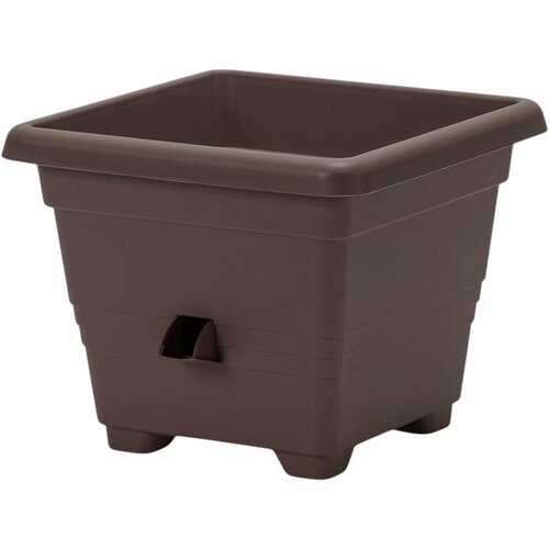 Plastia Горщик для квітів з автополивом Bergamot коричневий, 30 x 30 см