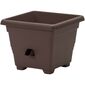 Plastia Ghiveci flori cu auto-udare Bergamot maro, 30 x 30 cm