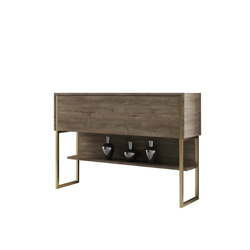 Komoda Luxe Walnut and Gold