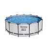 Bestway Steel Pro MAX föld feletti medence, szürke, átmérő 396 cm, magas 122 cm