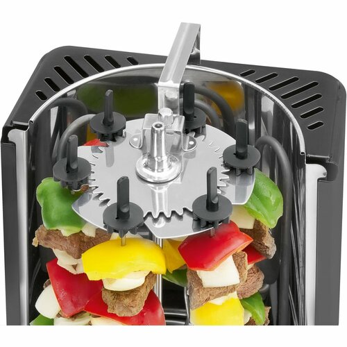 Clatronic DVG 3686 vertikaler Grillschwarz,