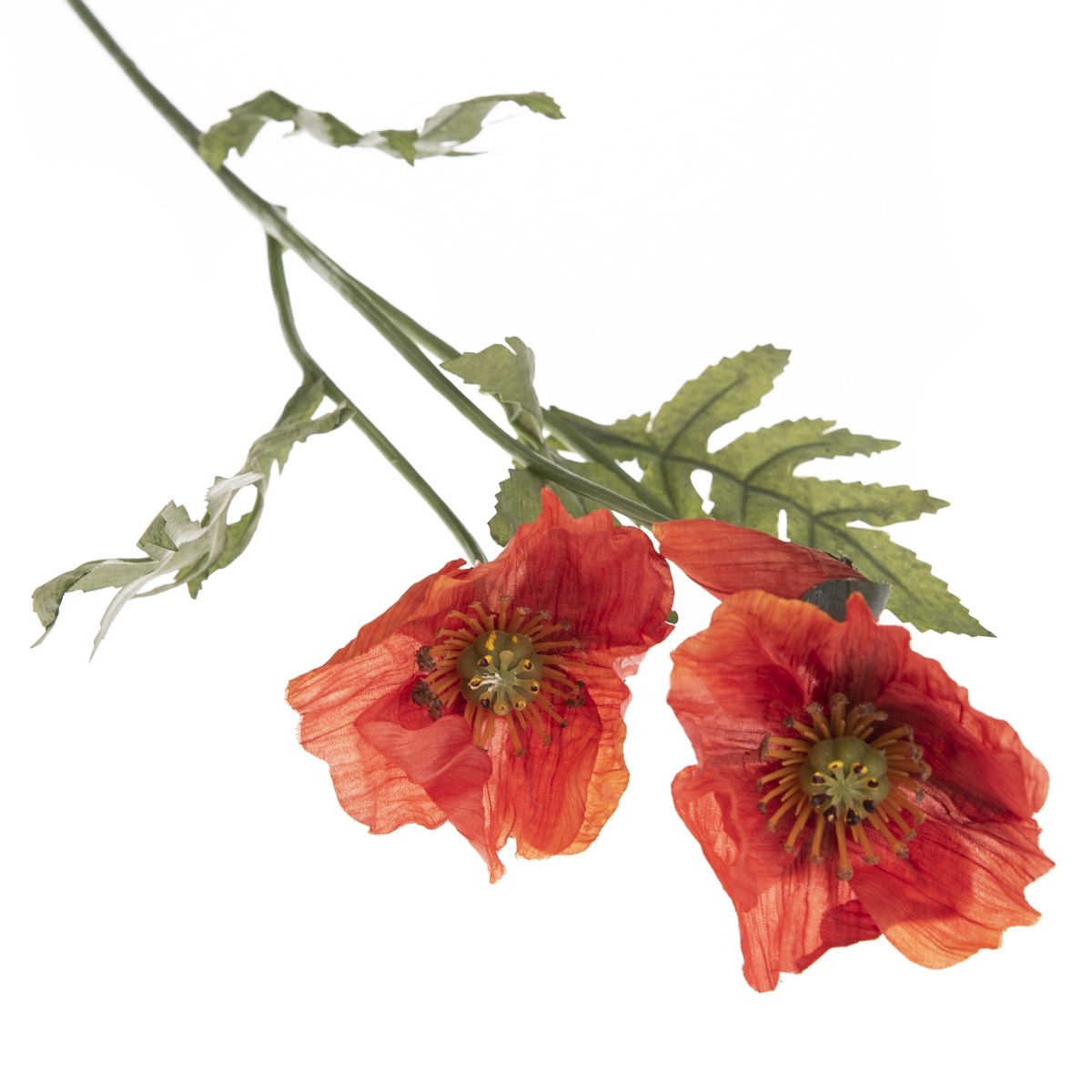 Umělá květina Vlčí mák 65 cm, červená