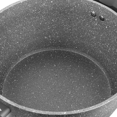 Florina Lava Stone MG fazék fedővel indukciós és gáztűzhelyre, 16 cm, 1,2 l